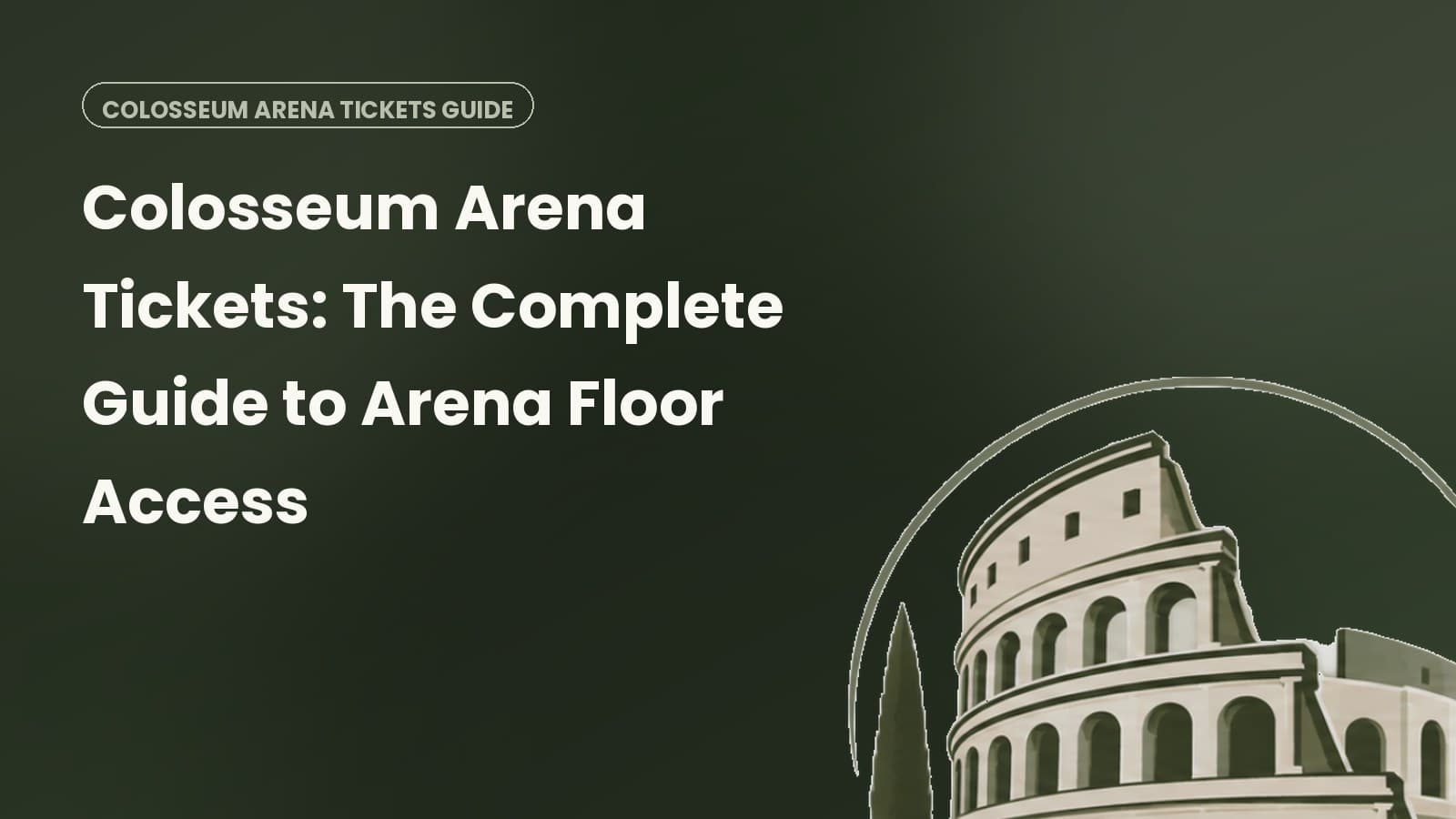 The Colosseum Arena Floor in Rome, the centerpiece of Colosseum Arena Tickets
